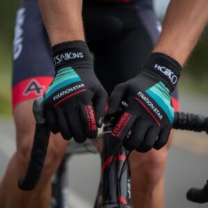 pro series custom cycling gloves – high impact gel padding & breathable mesh